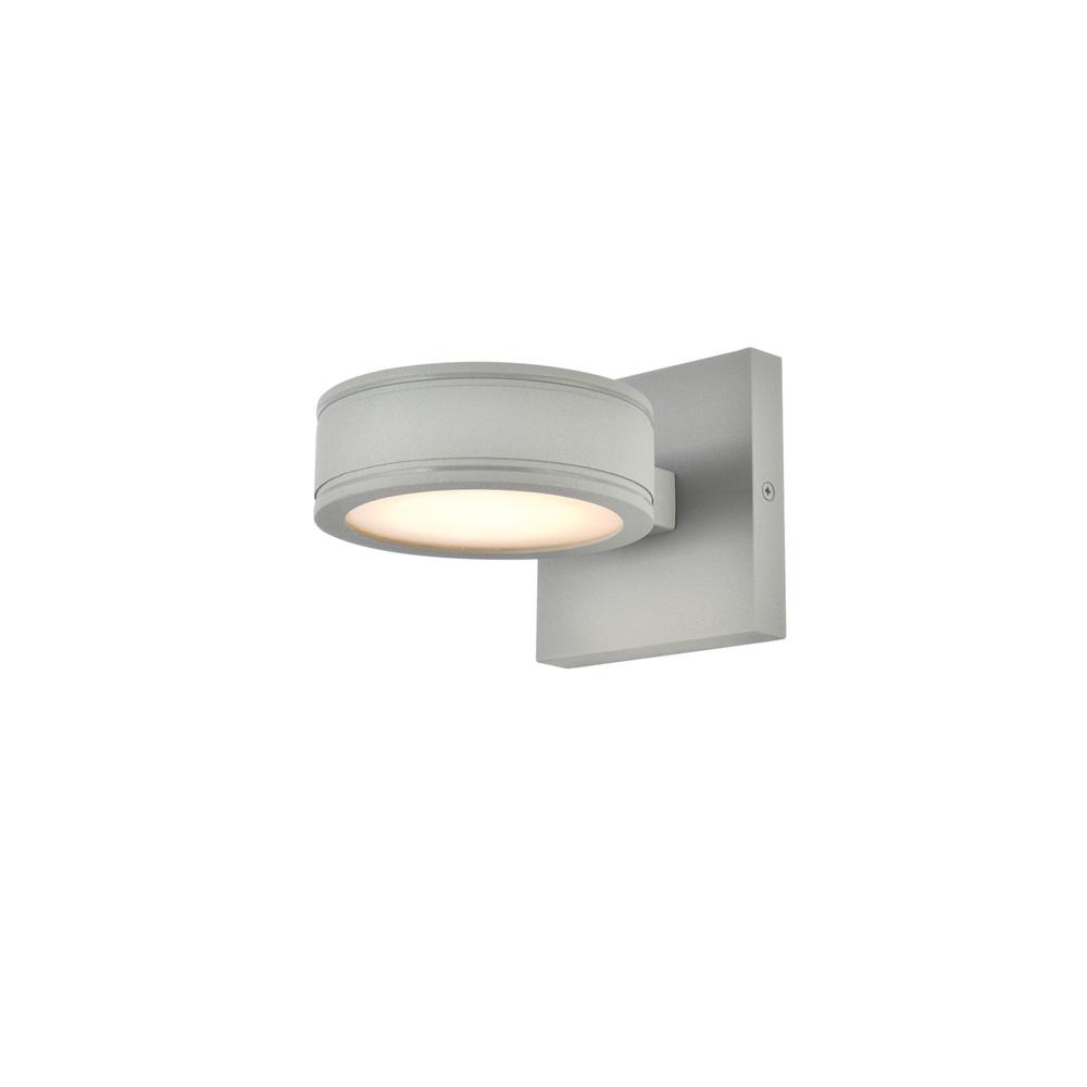 Raine Integrated LED wall sconce in silver. Picture 6