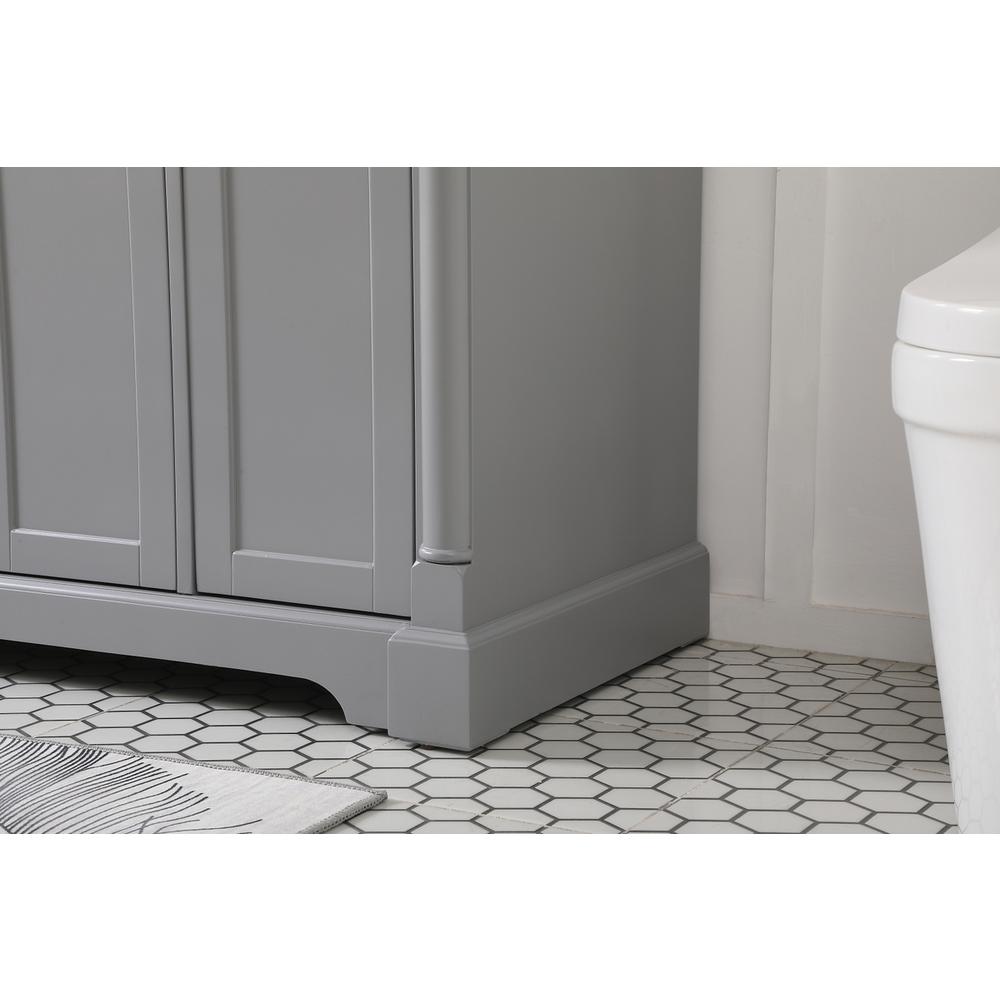 48 inch Single bathroom vanity in  Grey. Picture 6