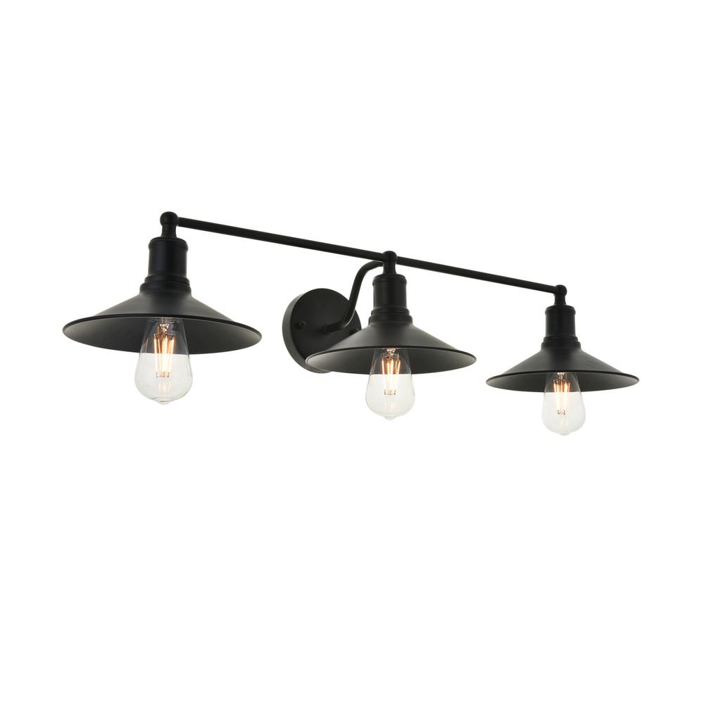 Etude 3 light black Wall Sconce. Picture 5