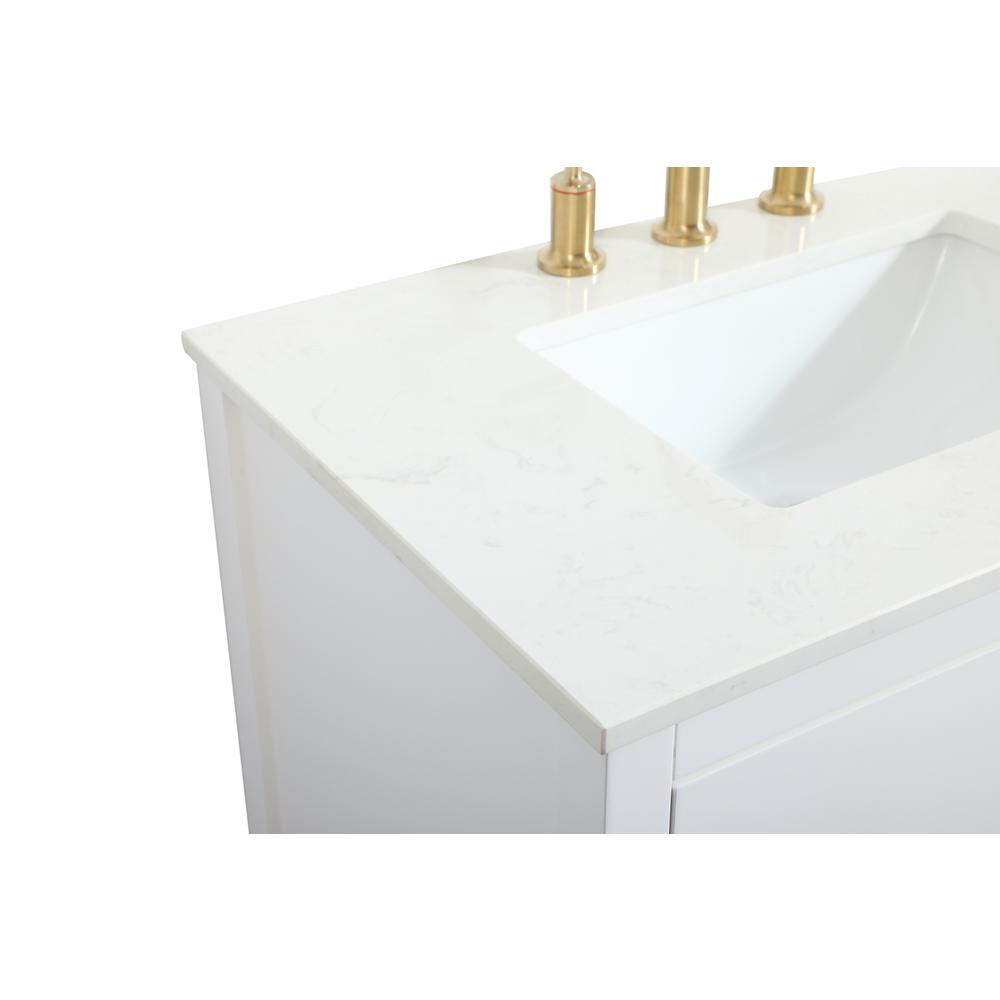 30 inch Single bathroom vanity in white. Picture 11
