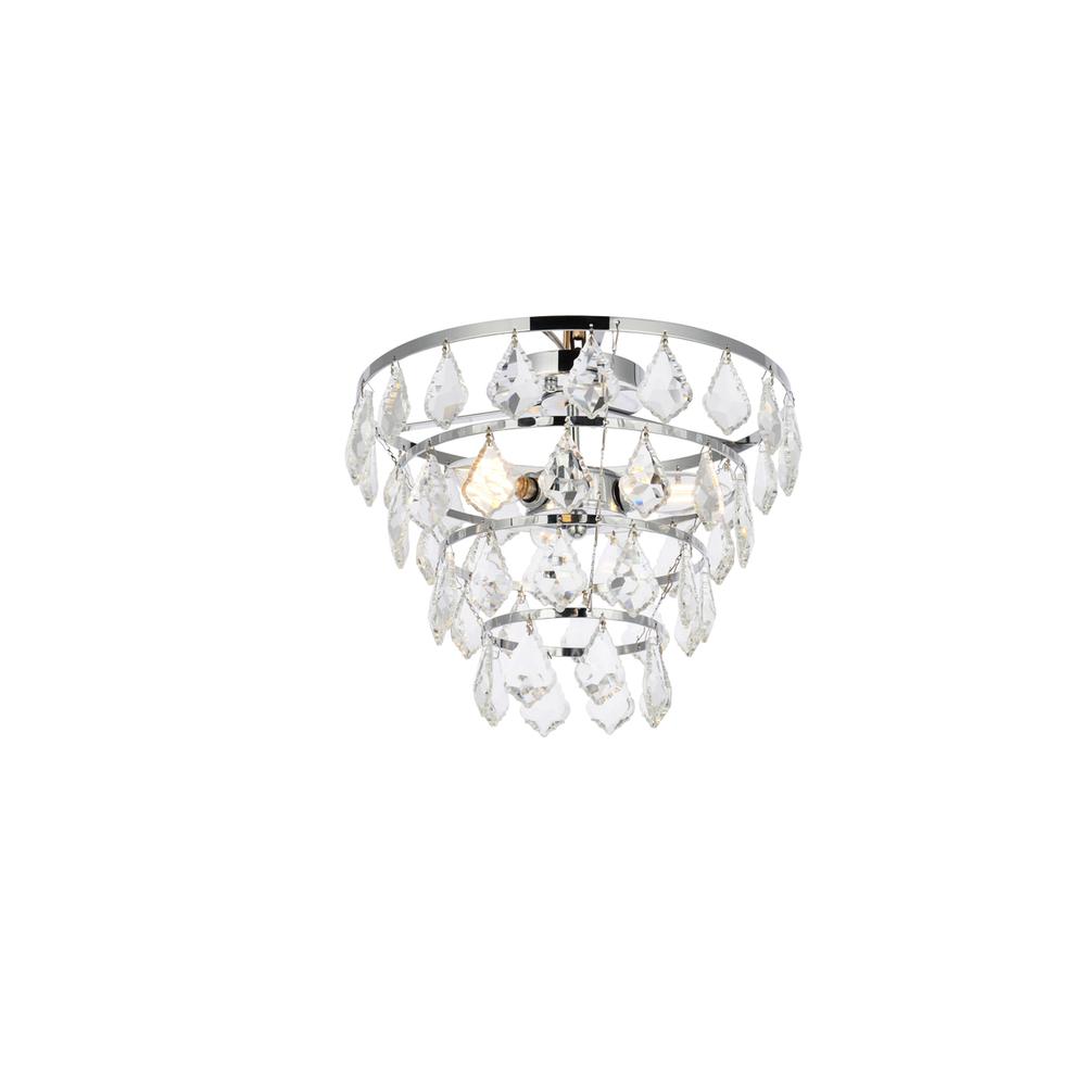 Ella 16 inch flush mount in chrome. Picture 2