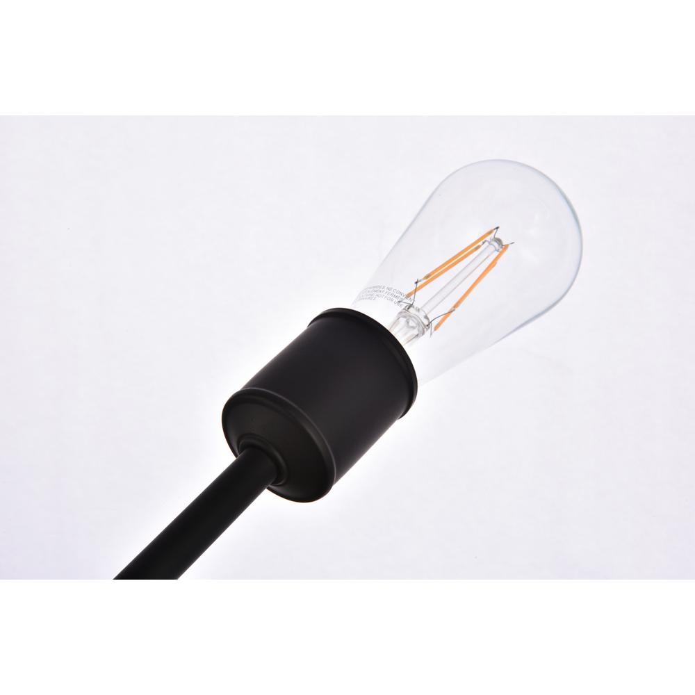 Axel 6 lights black pendant with hanging rod. Picture 5