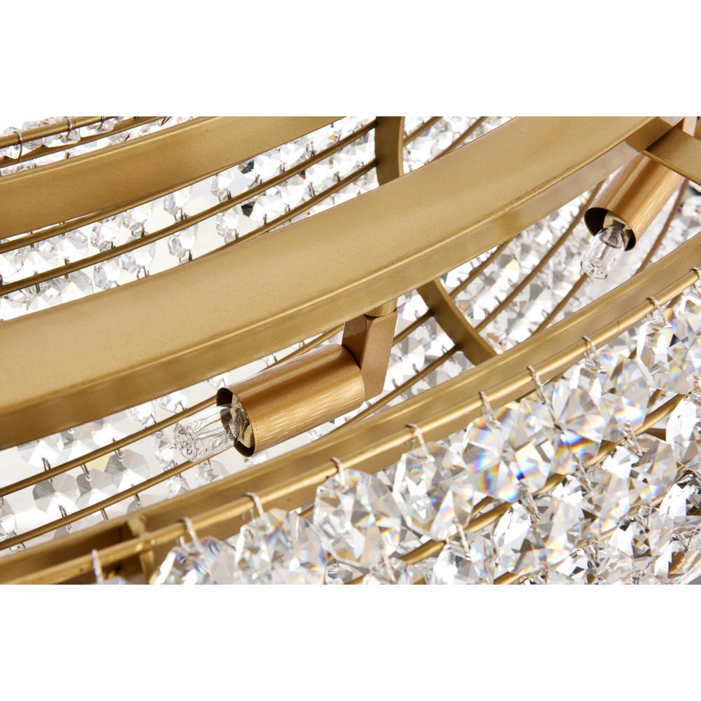 Paris 24 light Brass Chandelier Clear Royal Cut Crystal. Picture 4