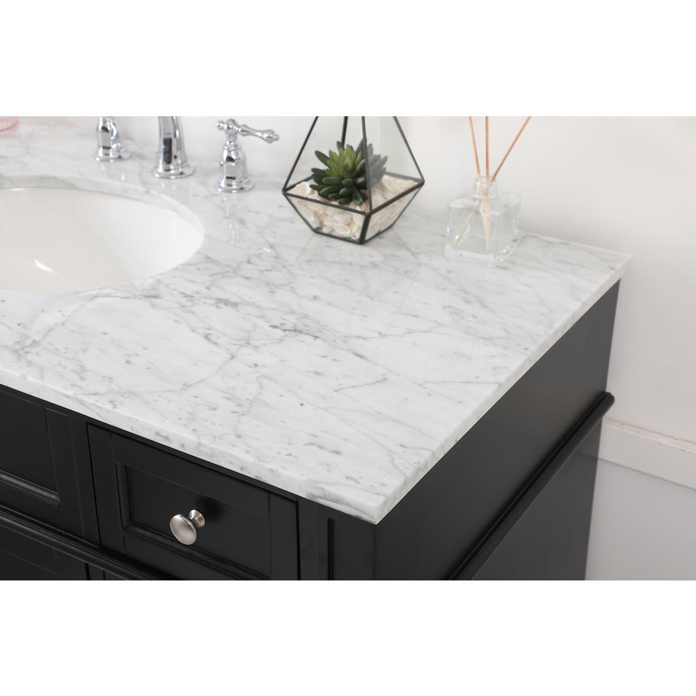 48 inch Single bathroom vanity in Black. Picture 5