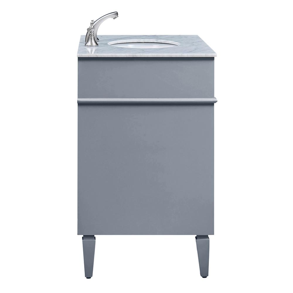 32 In. Single Bathroom Vanity Set In Grey. Picture 3