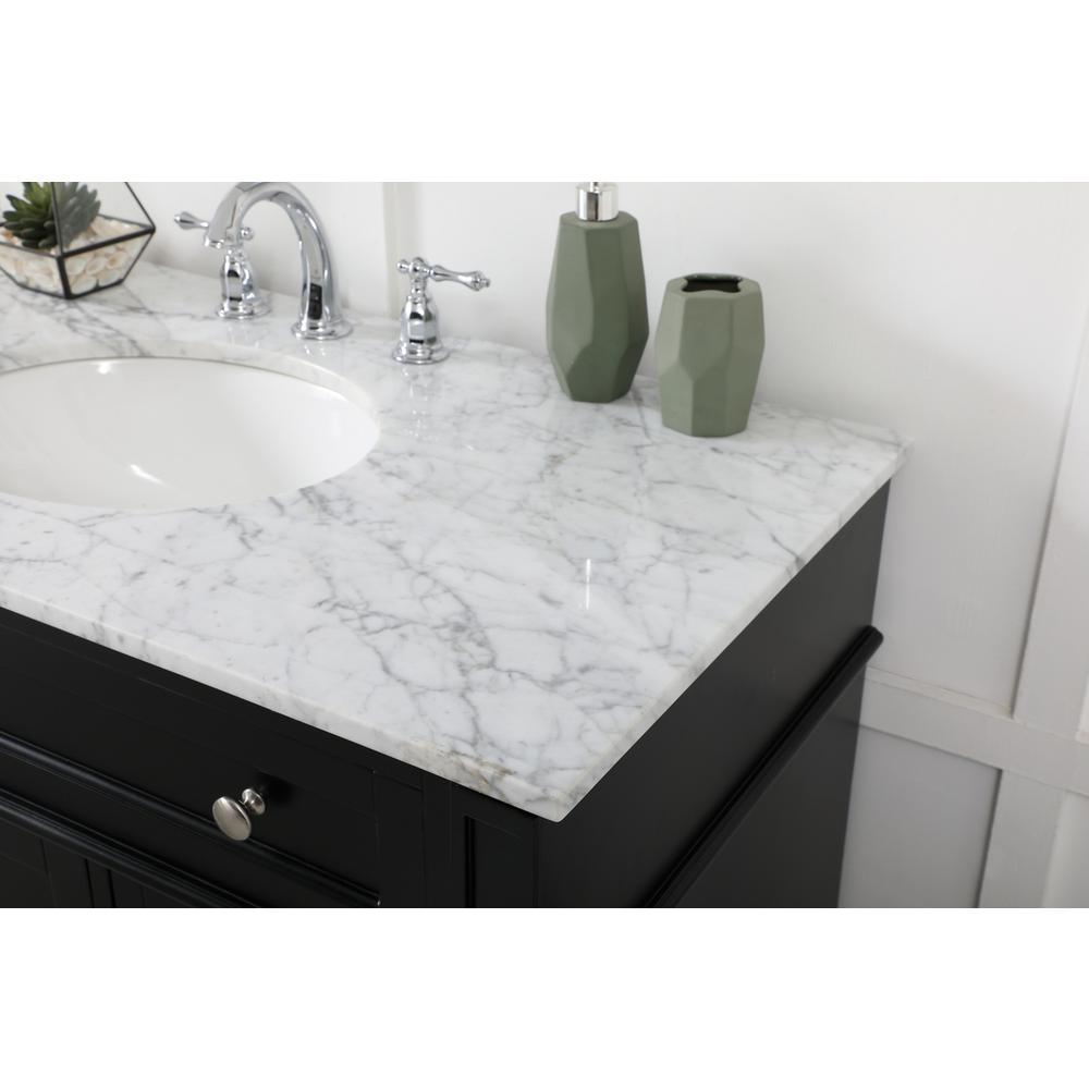 42 inch Single bathroom vanity in black. Picture 5