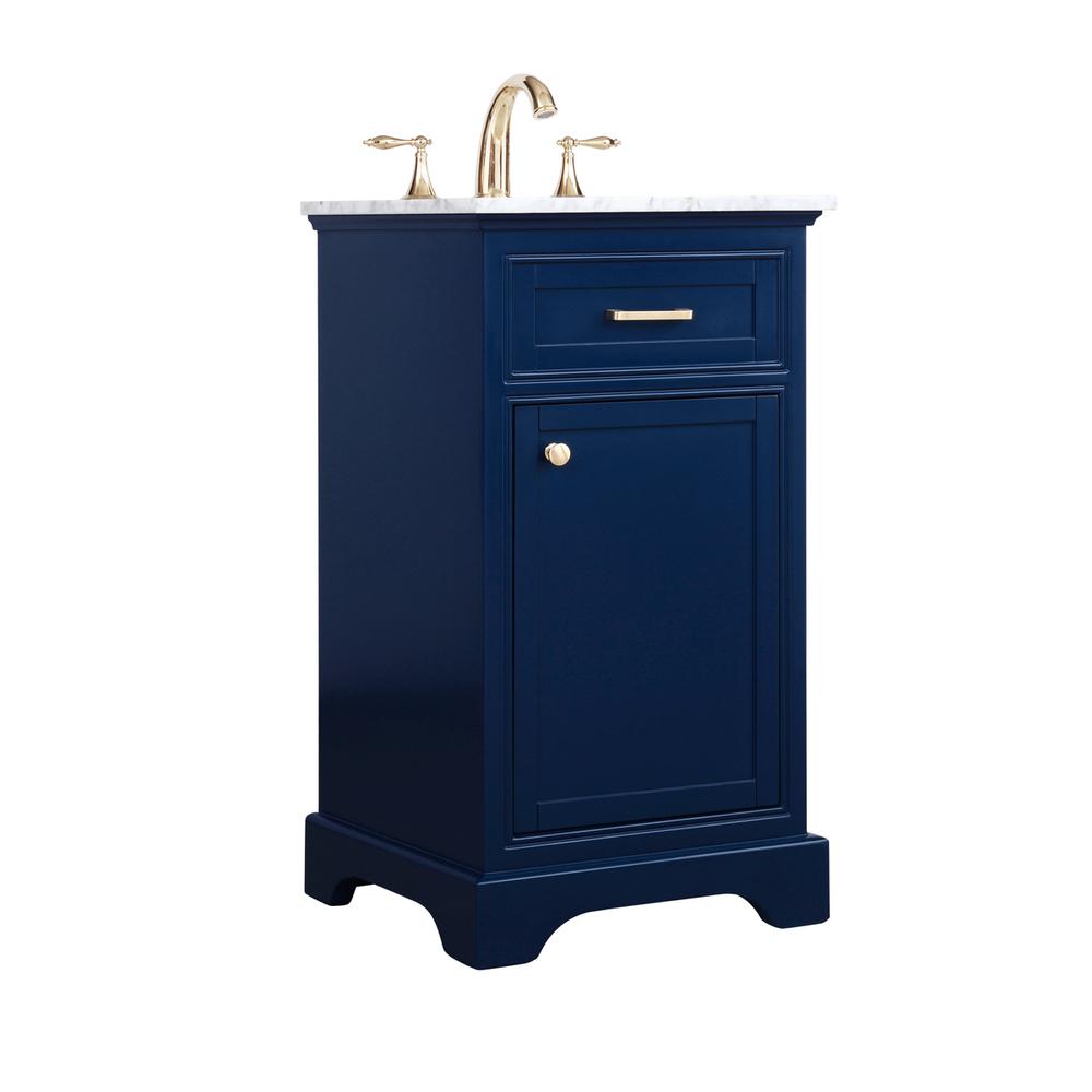 19 inch Single bathroom vanity in Blue. Picture 7