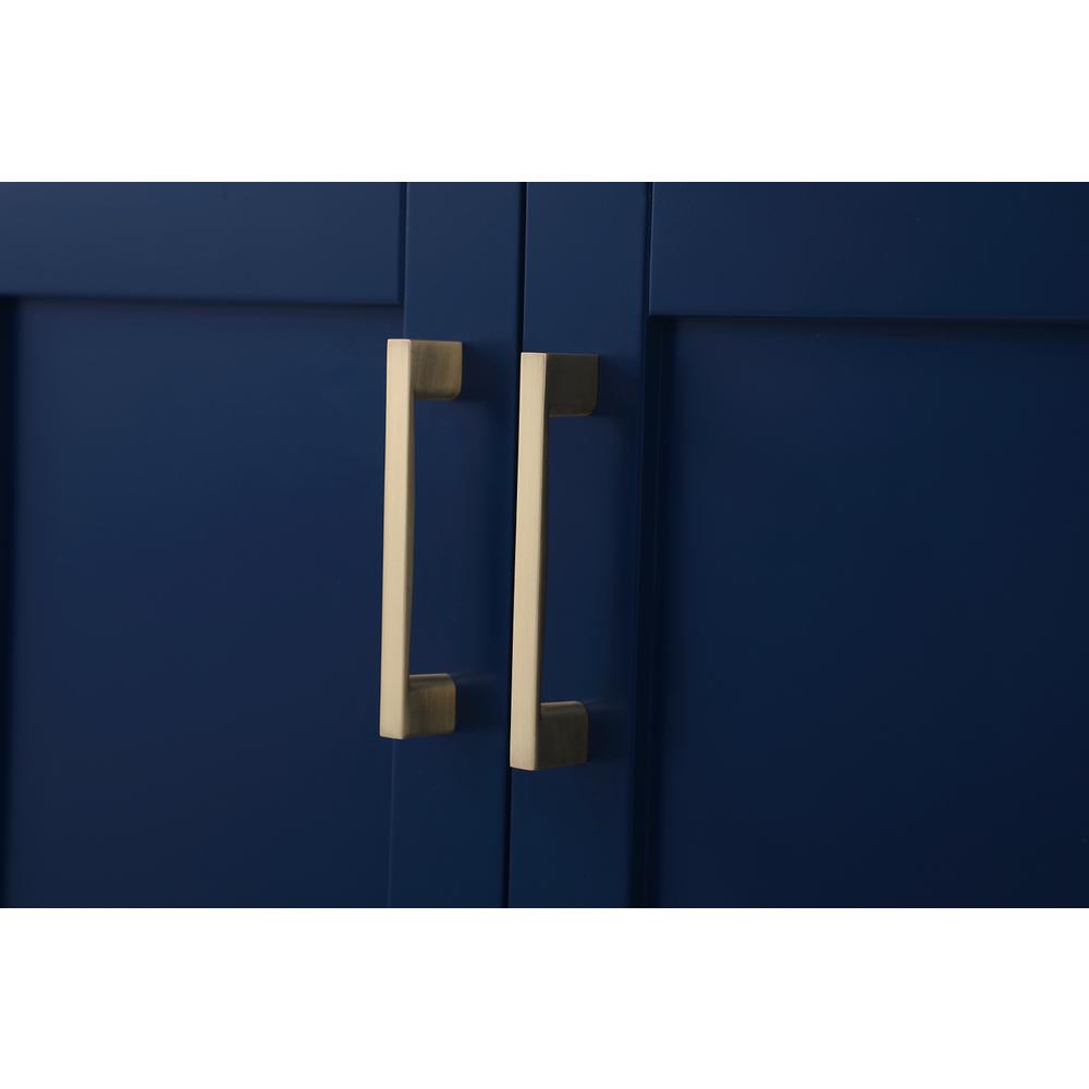 60 inch Double Bathroom Vanity in Blue. Picture 11