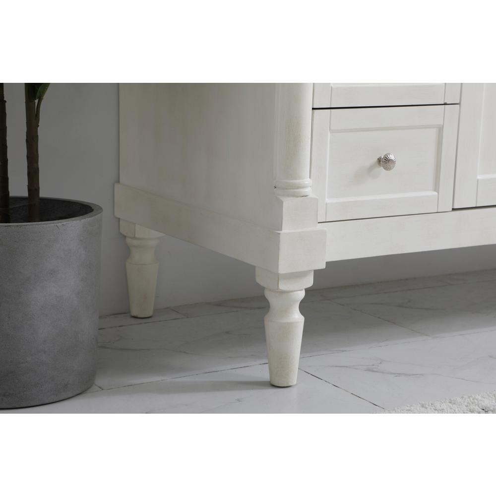 48 inch Single Bathroom vanity in Antique White. Picture 5