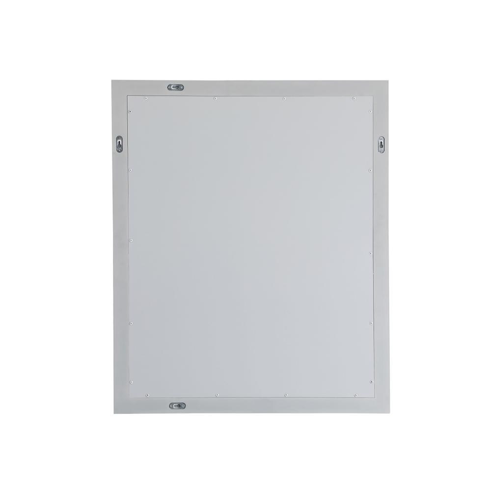Aqua rectangle vanity mirror 30 inch in Grey. Picture 8