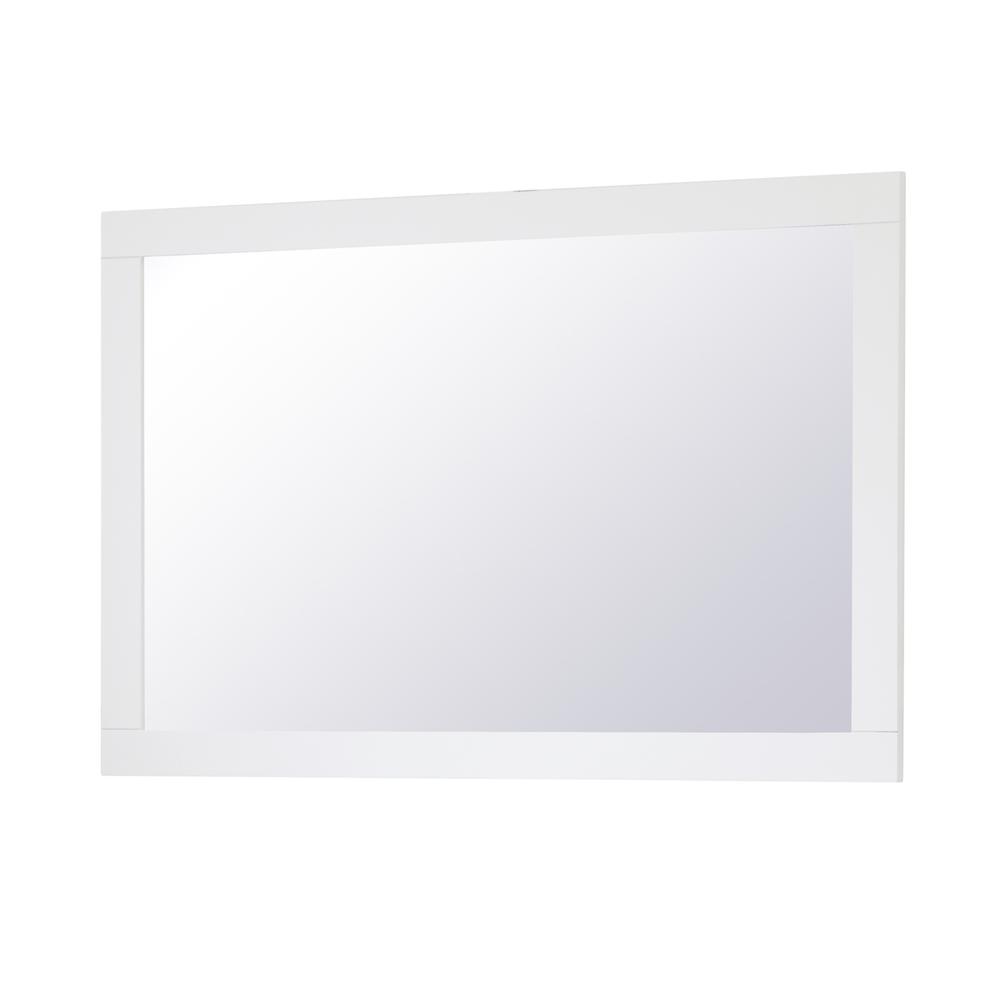 Aqua rectangle vanity mirror 24 inch in White. Picture 7