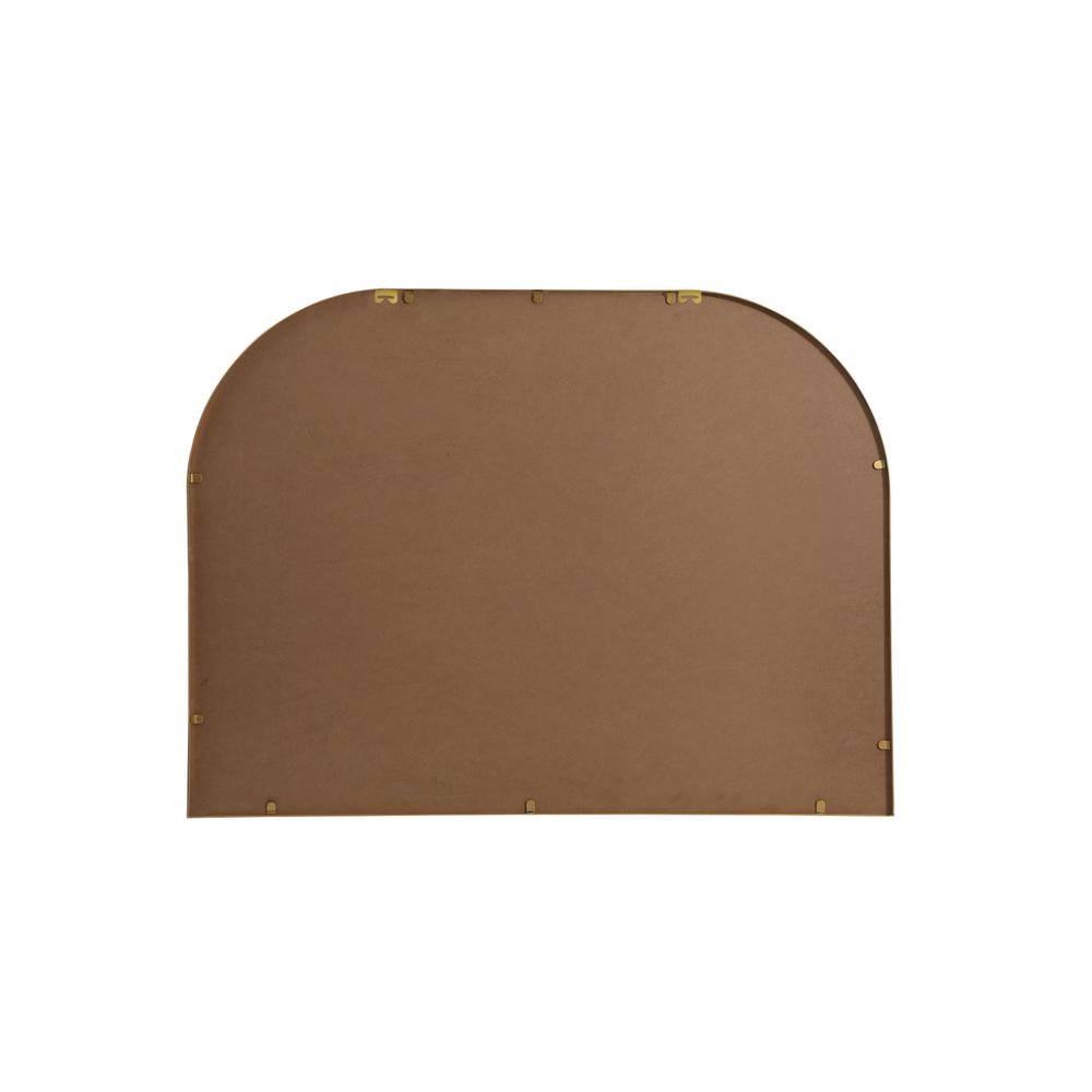 Metal Frame Arch Mirror 40x30 Inch in Brass. Picture 8