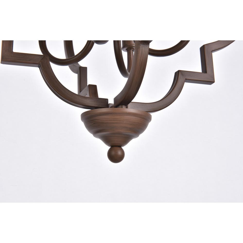 Sandara 4 lights pendant in weathered oak. Picture 3