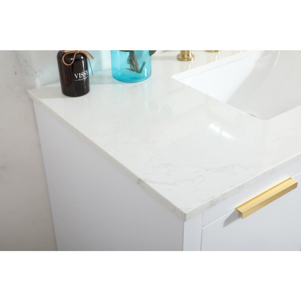 42 inch Single bathroom vanity in white. Picture 5
