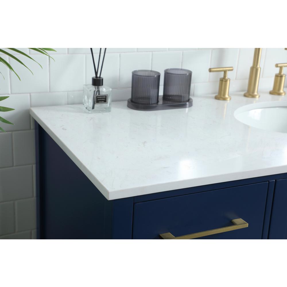 54 Inch SIngle Bathroom Vanity In Blue. Picture 5