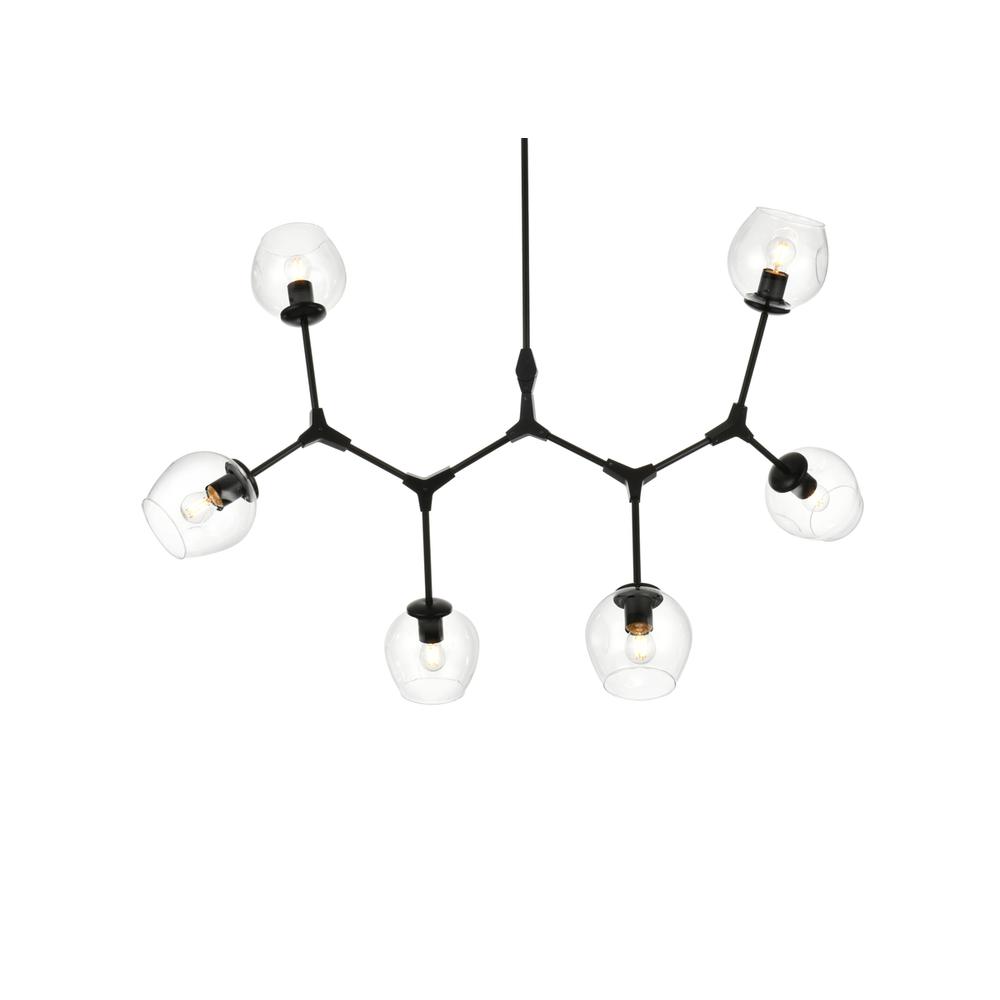 Cavoli 49 inch Chandelier in Black. Picture 2