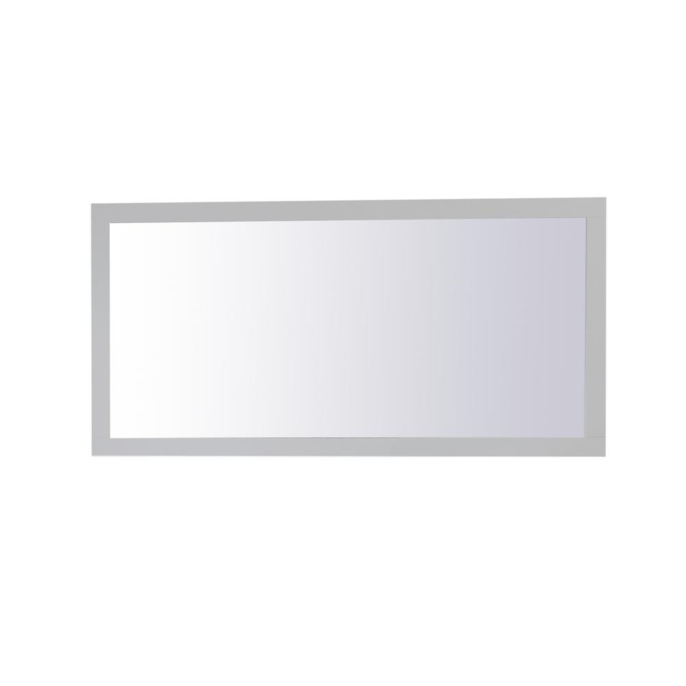 Aqua rectangle vanity mirror 72 inch in Grey. Picture 1