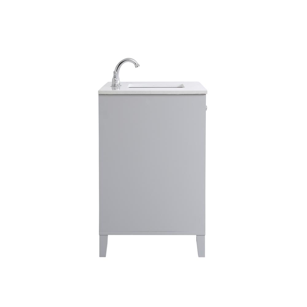 42 inch Single Bathroom Vanity in Grey. Picture 13