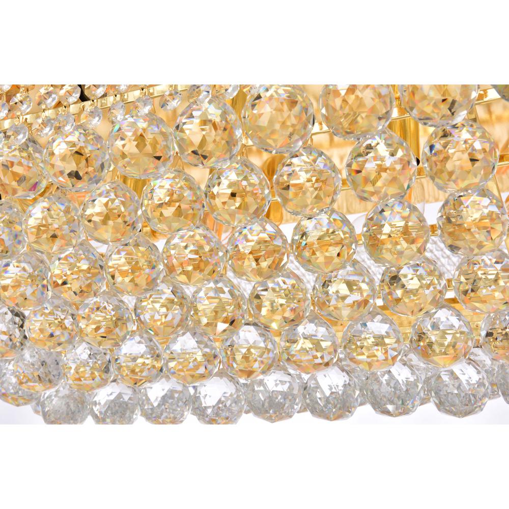 Primo 18 light Gold Flush Mount Clear Royal Cut Crystal. Picture 4