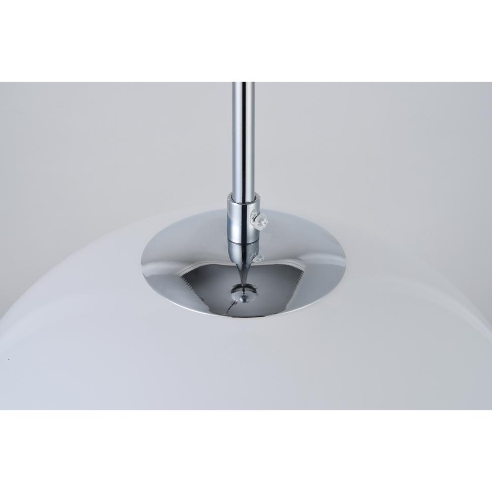 Baxter 1 Light Chrome Pendant With Frosted White Glass. Picture 5