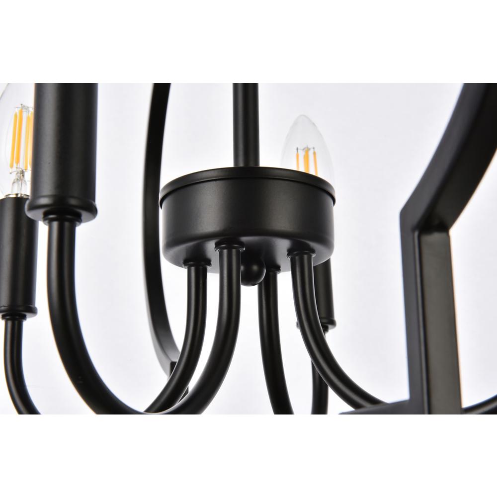 Sandara 4 lights pendant in black. Picture 5
