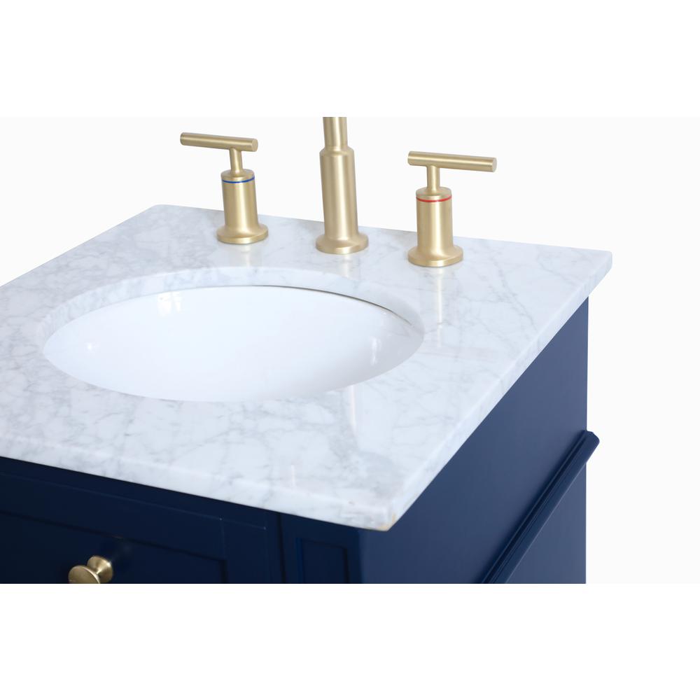 18 inch Single bathroom vanity in blue. Picture 9