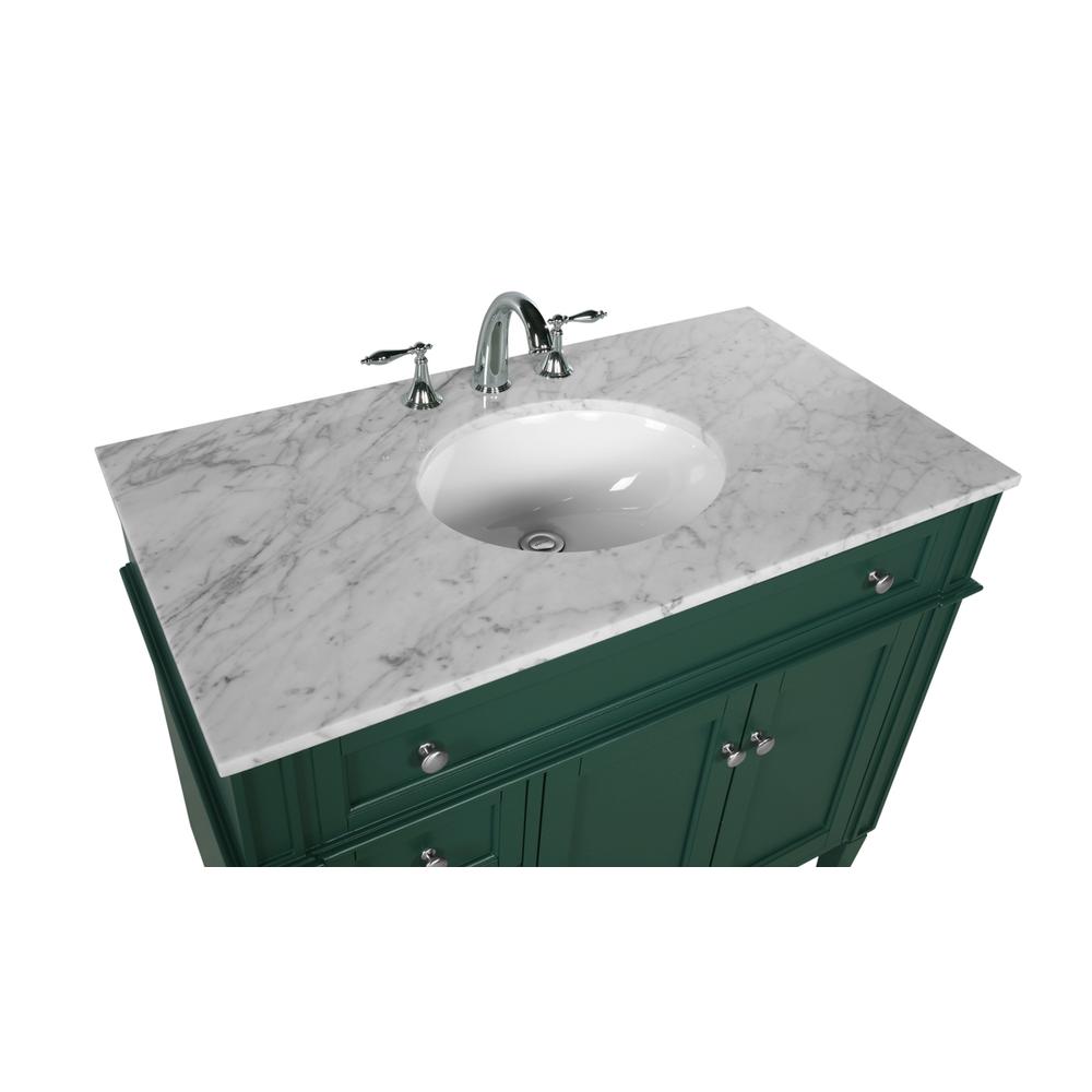 40 inch Single bathroom vanity in green. Picture 10