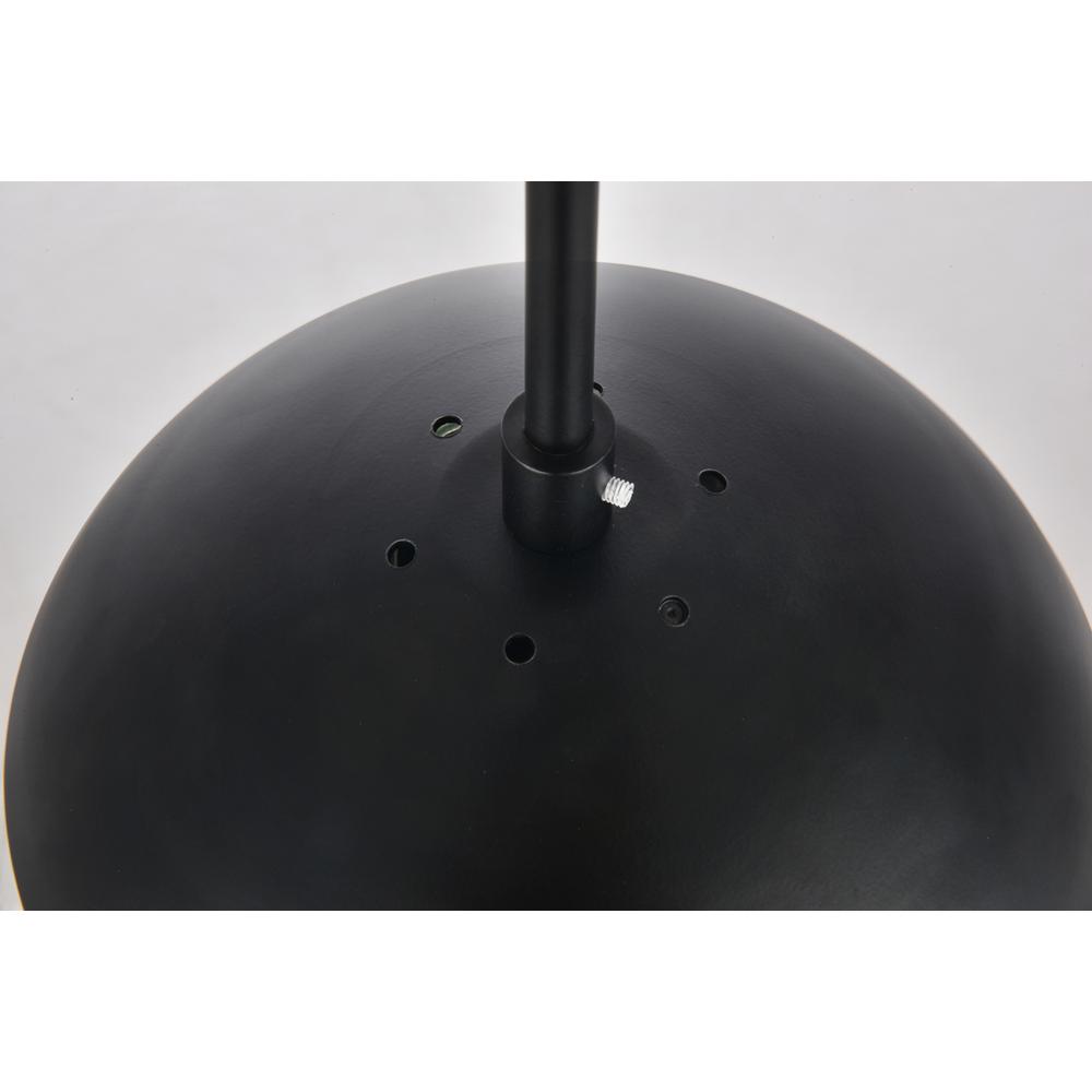 Eclipse 1 Light Black Pendant With Clear Glass. Picture 5