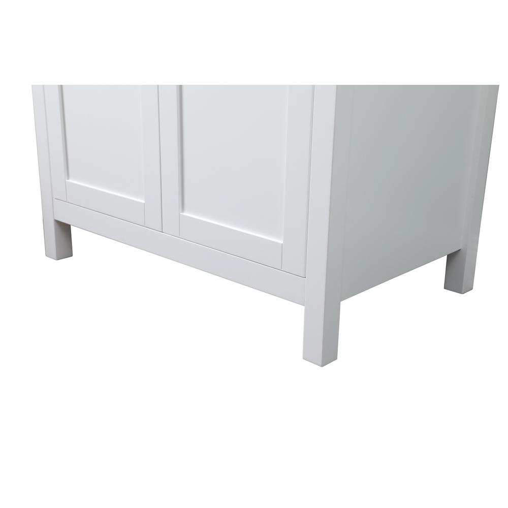 30 Inch SIngle Bathroom Vanity In White. Picture 13