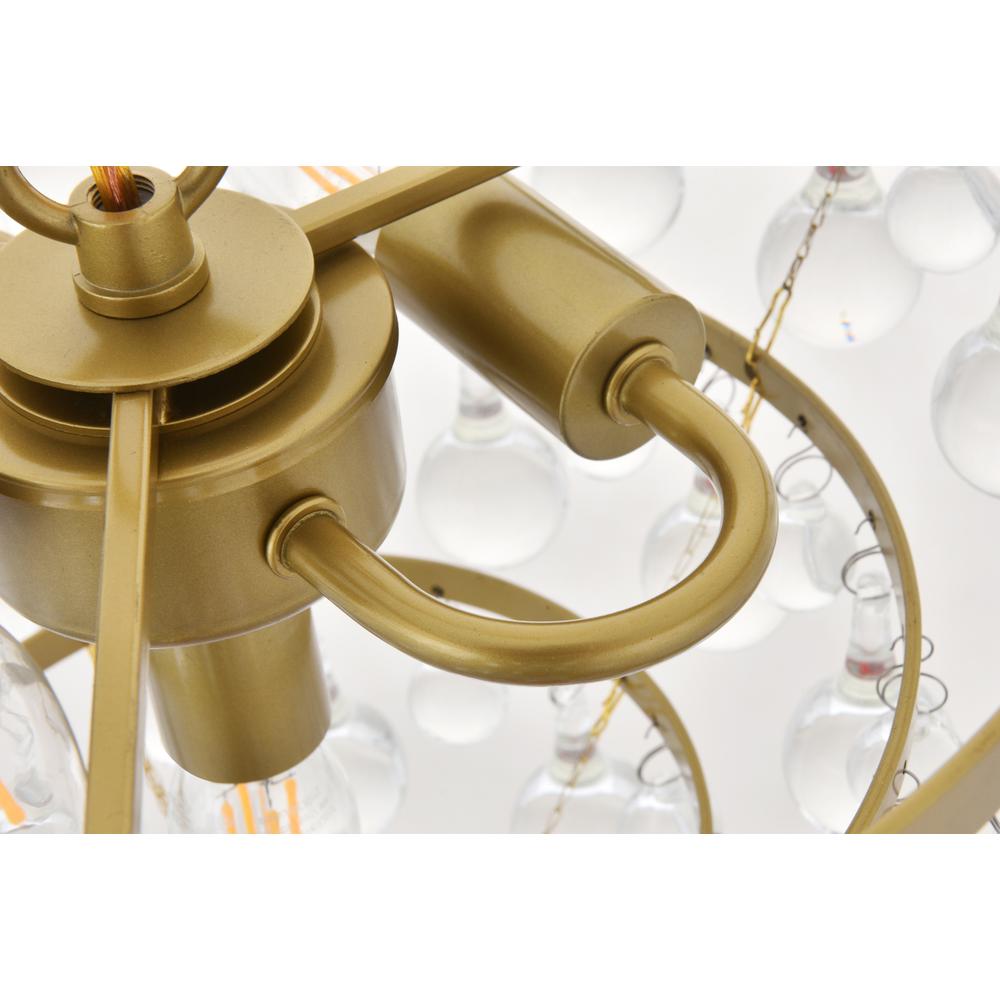 Kora 3 light Brass Pendant. Picture 10
