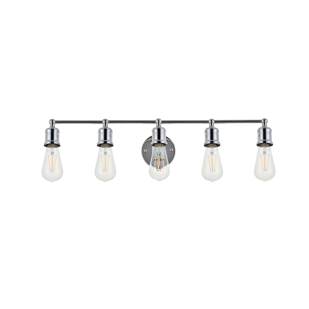 Serif 5 light chrome Wall Sconce. Picture 2