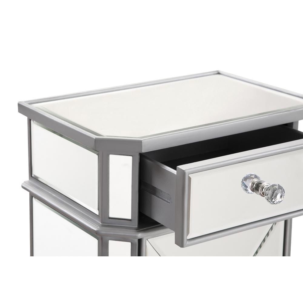 Vanity Table 42 in. x 18 in. x 31 in. in silver paint. Picture 6