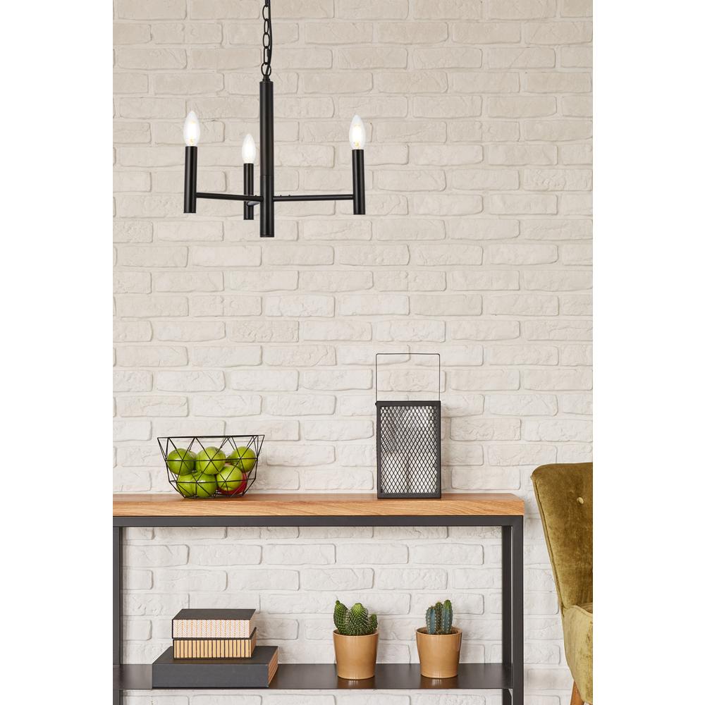 Carmella 3 lights pendant in black. Picture 7