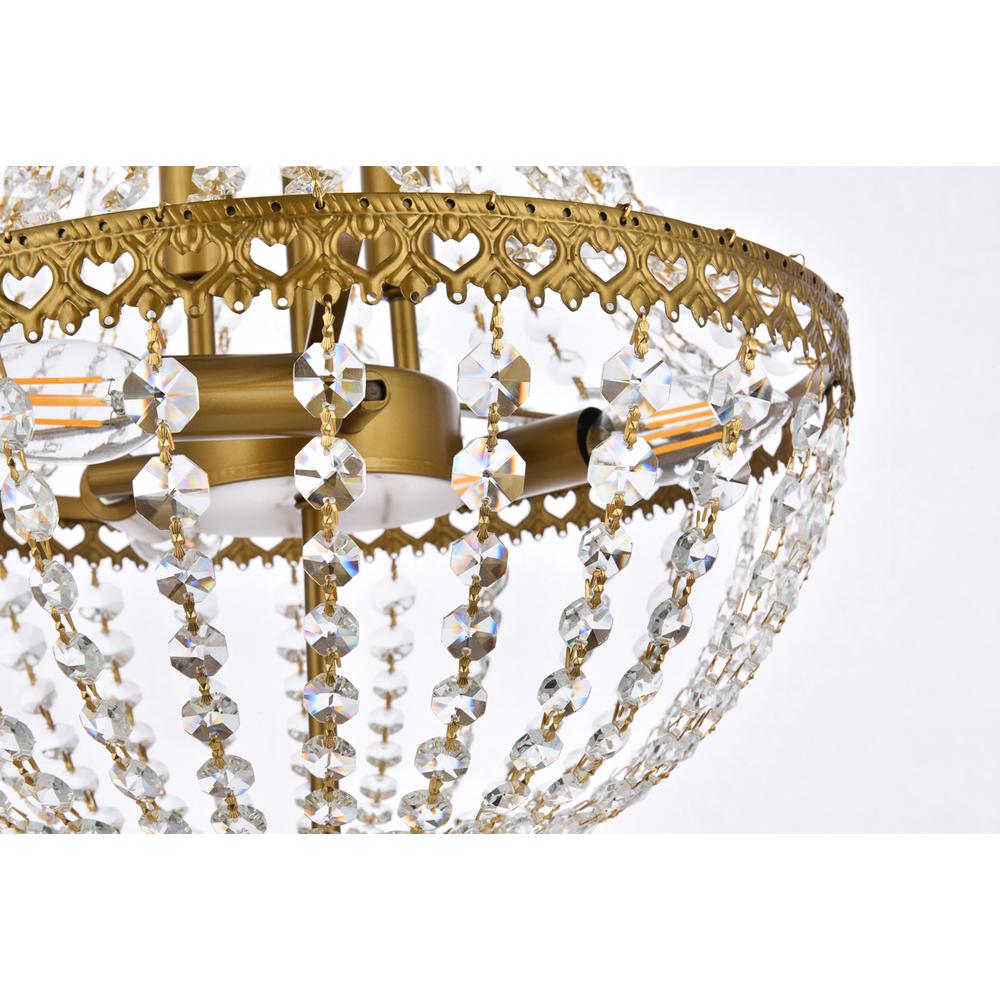 Valeria 14 inch pendant in brass. Picture 5