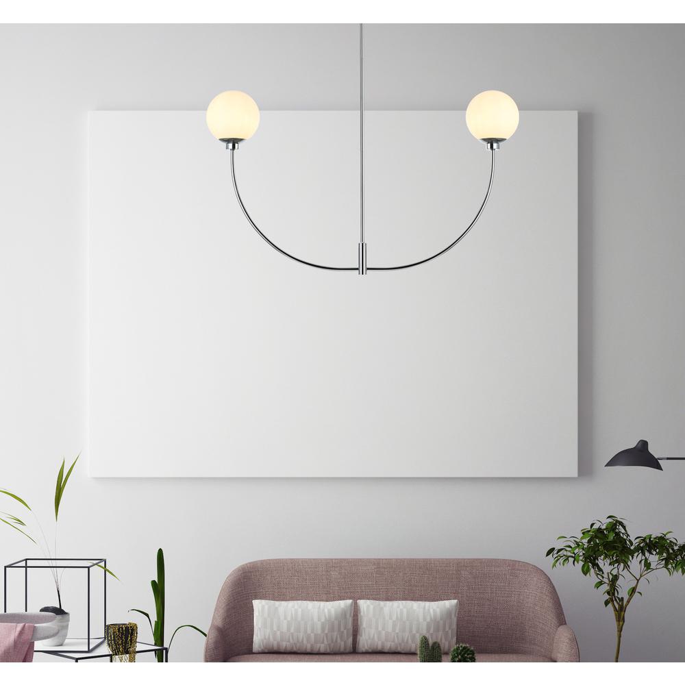 Nyomi 42 inch chandelier in Chrome. Picture 8