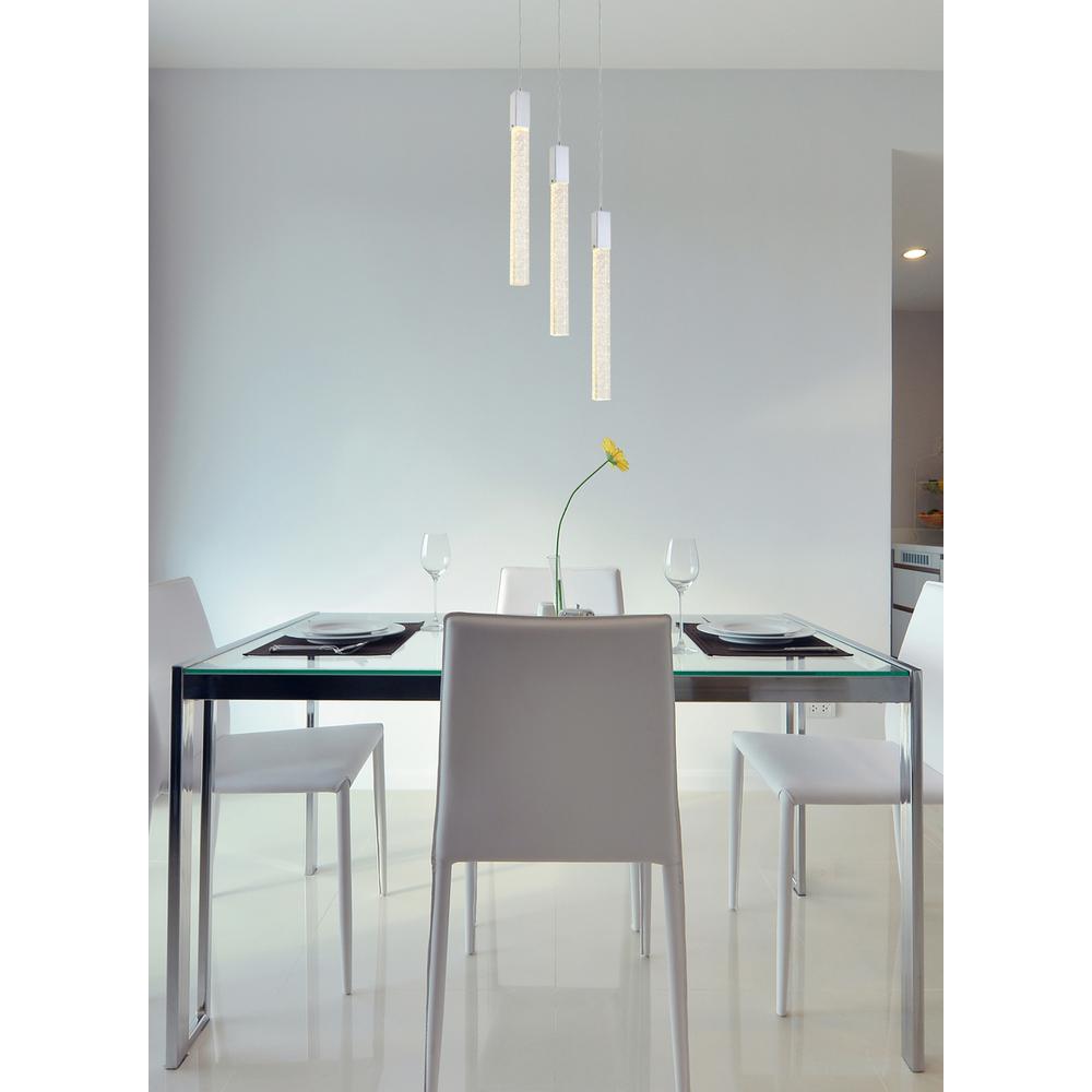 Weston 3 lights pendant in chrome. Picture 8