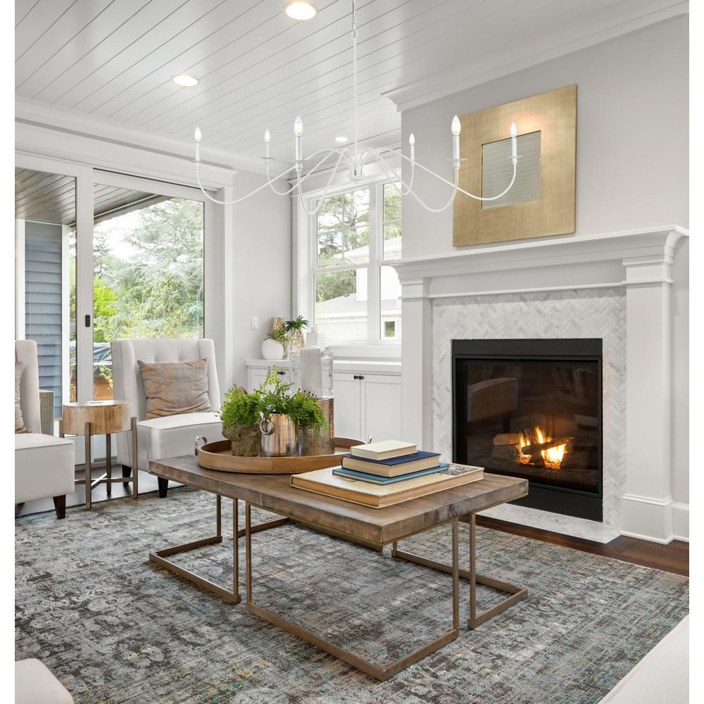 Rohan 60 inch chandelier in White. Picture 8