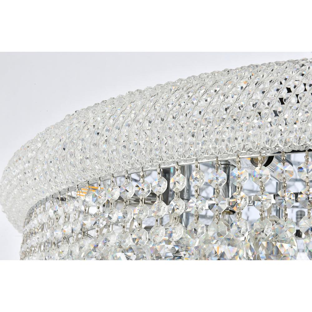 Primo 20 light Chrome Flush Mount Clear Royal Cut Crystal. Picture 4