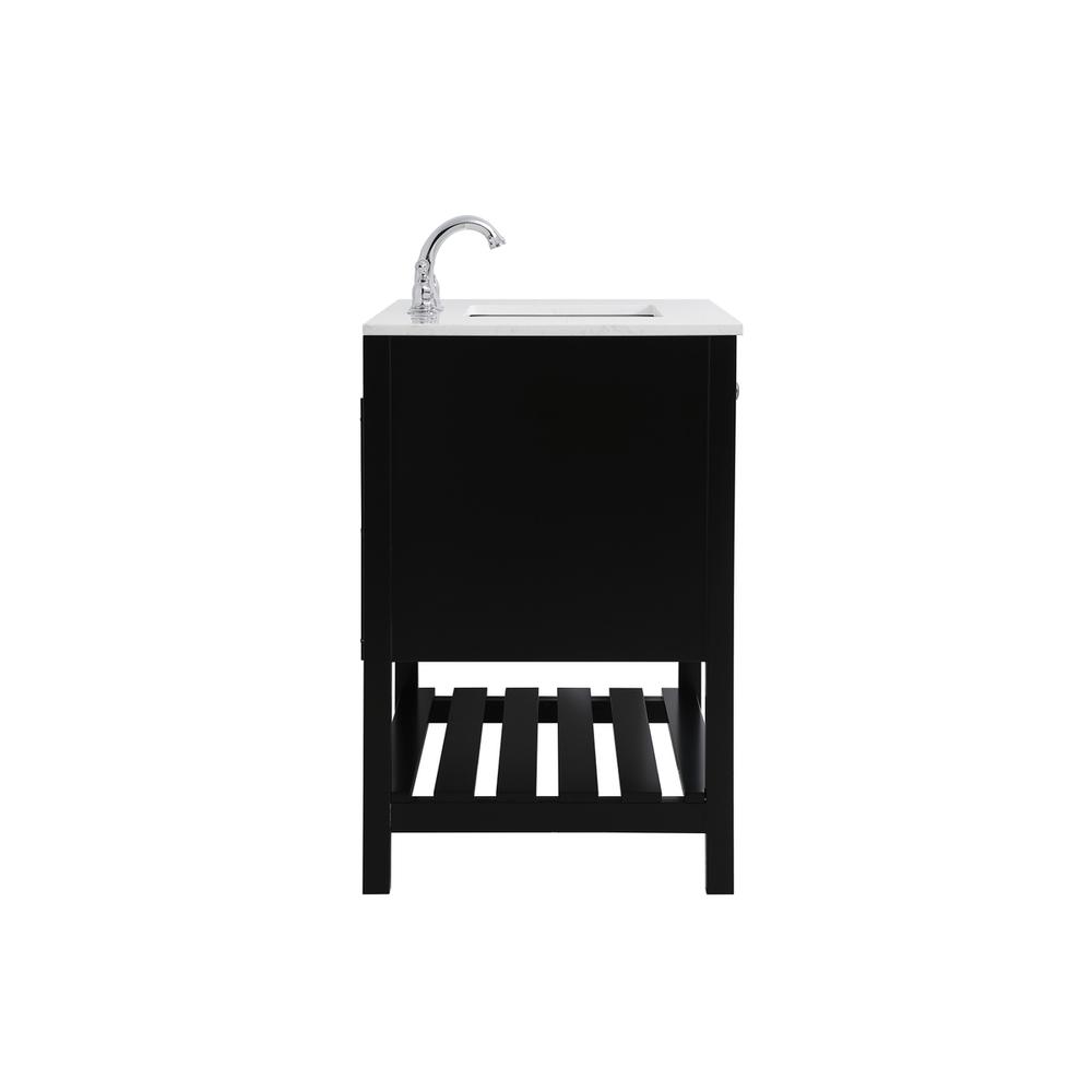 36 inch Single Bathroom Vanity in Black. Picture 13