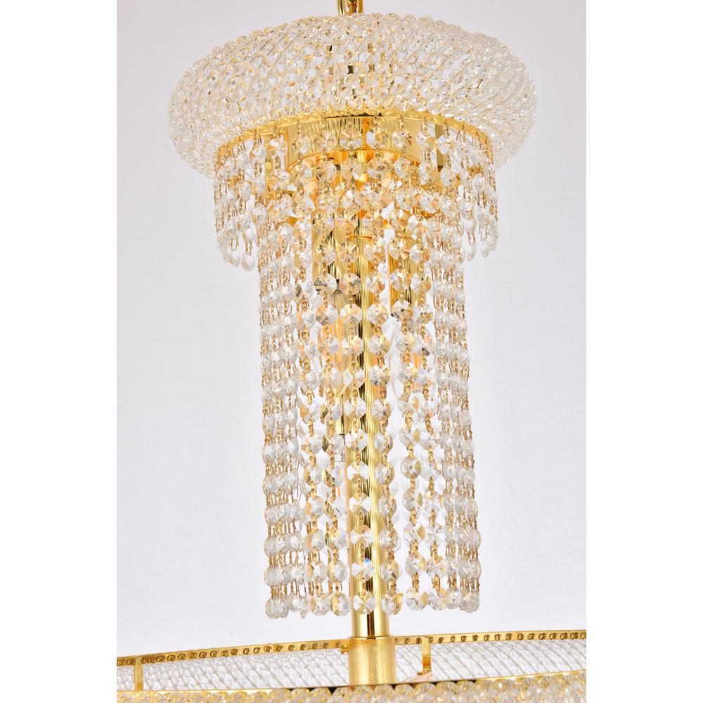 Spiral 22 light Gold Chandelier Clear Royal Cut Crystal. Picture 4