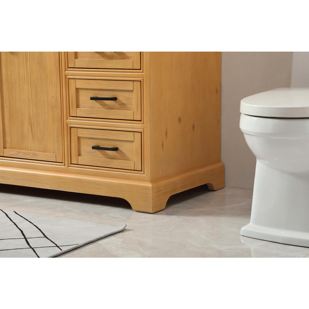 60 inch Single bathroom vanity in natural wood. Picture 6