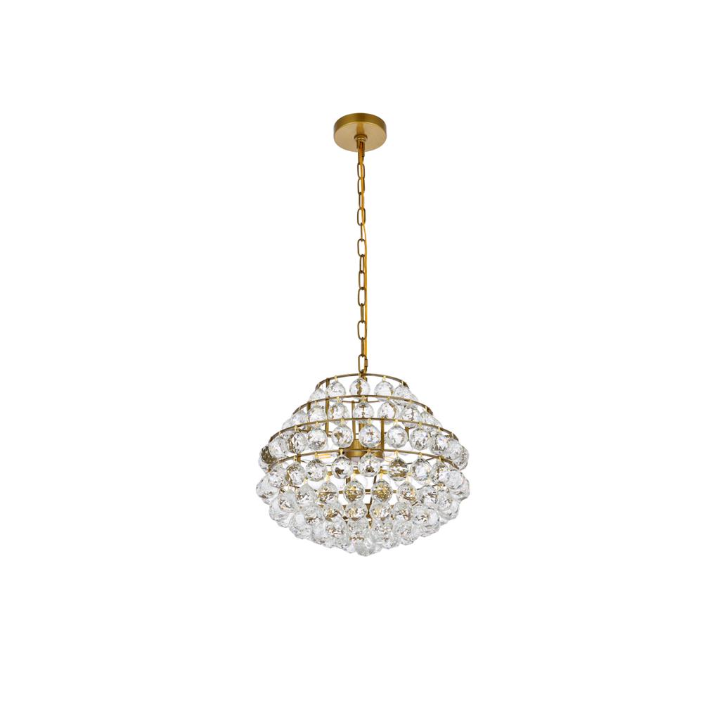 Savannah 16 inch pendant in brass. Picture 6