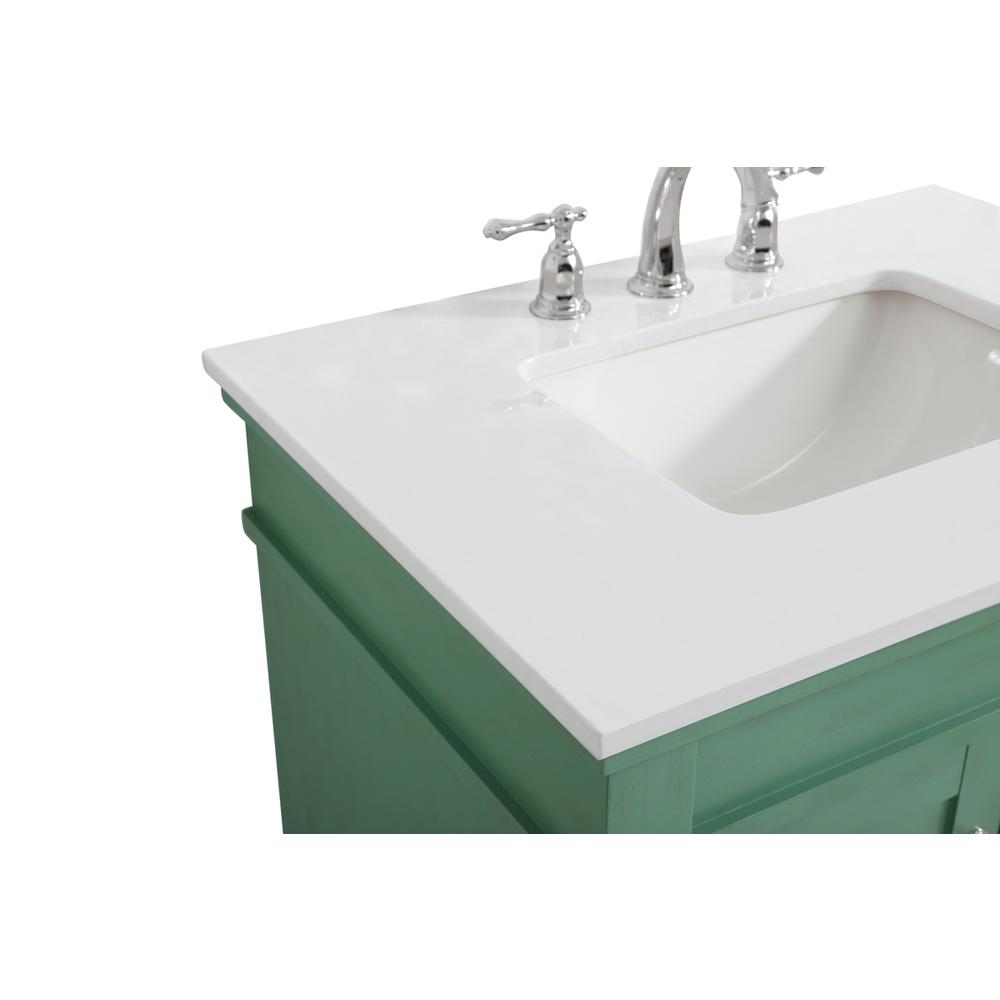 30 inch Single Bathroom vanity in Vintage Mint. Picture 10