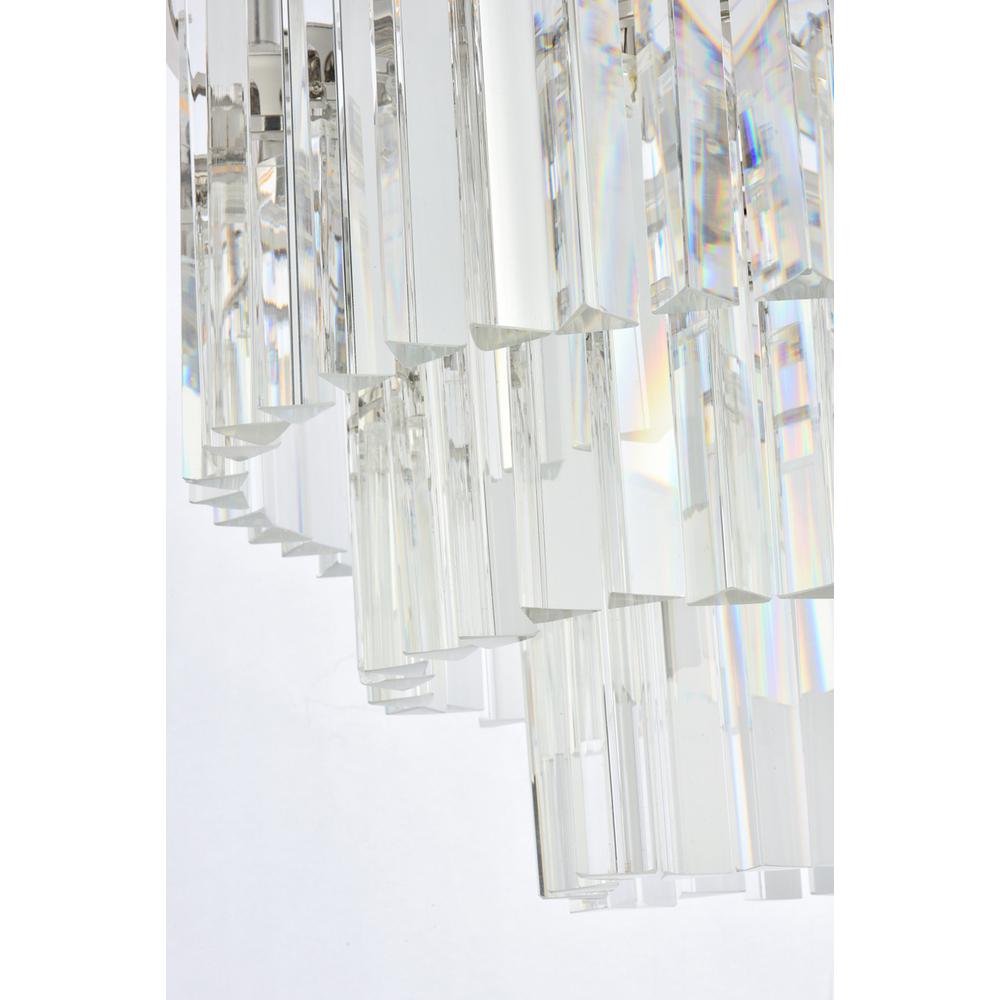 Sydney 9 light polished nickel Chandelier Clear Royal Cut Crystal. Picture 3