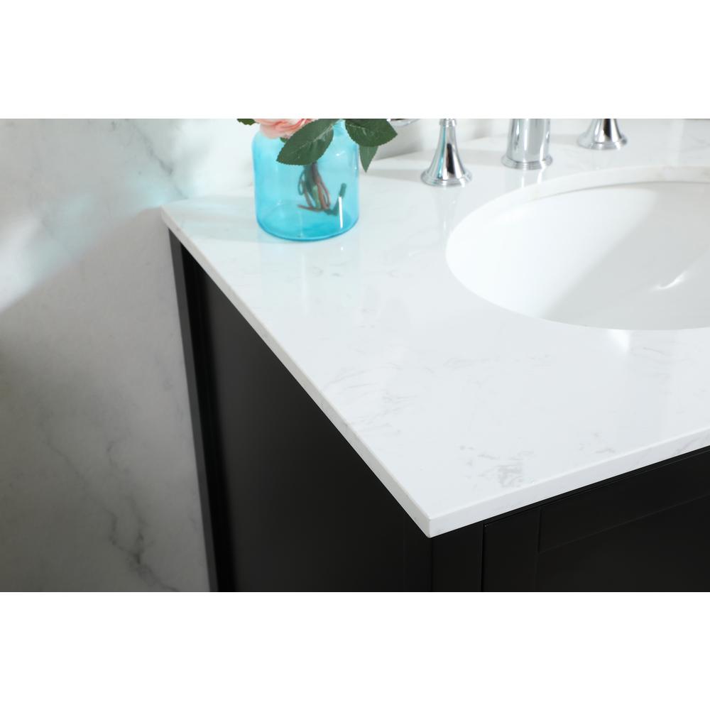 30 inch Single bathroom vanity in black. Picture 5