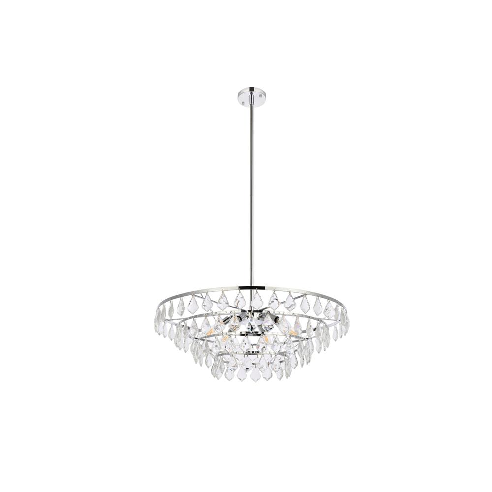 Ella 28 inch pendant in chrome. Picture 6