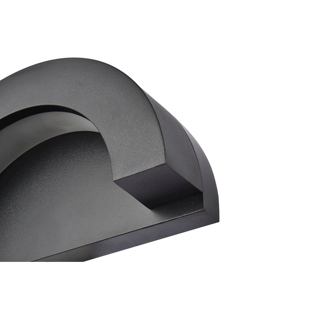 Raine Integrated Led Wall Sconce  In Black. Picture 5
