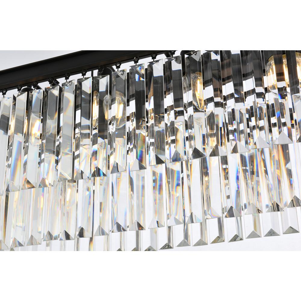 Sydney 12 light Matte Black Chandelier Clear Royal Cut Crystal. Picture 3