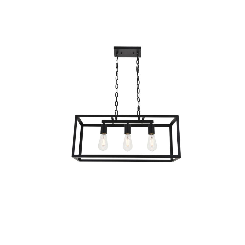 Resolute 3 light black Pendant. Picture 3