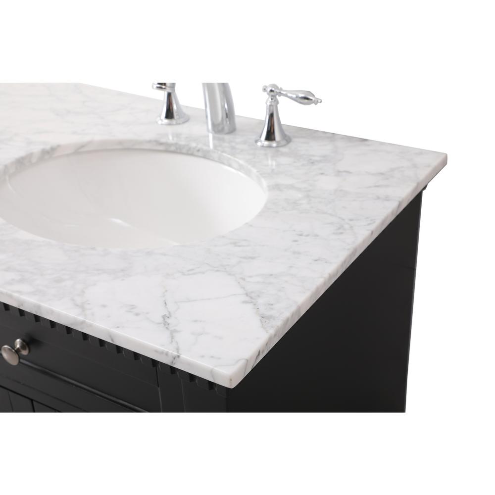 60 inch double bathroom vanity set in black. Picture 11